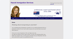 Desktop Screenshot of hazratiimmigration.com.au